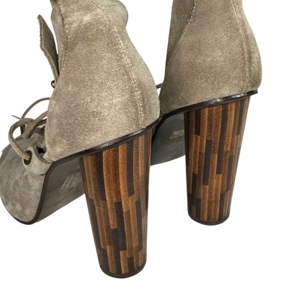 Free People Nouvella Wrap Suede Heels Size 38 - Picture 6 of 9